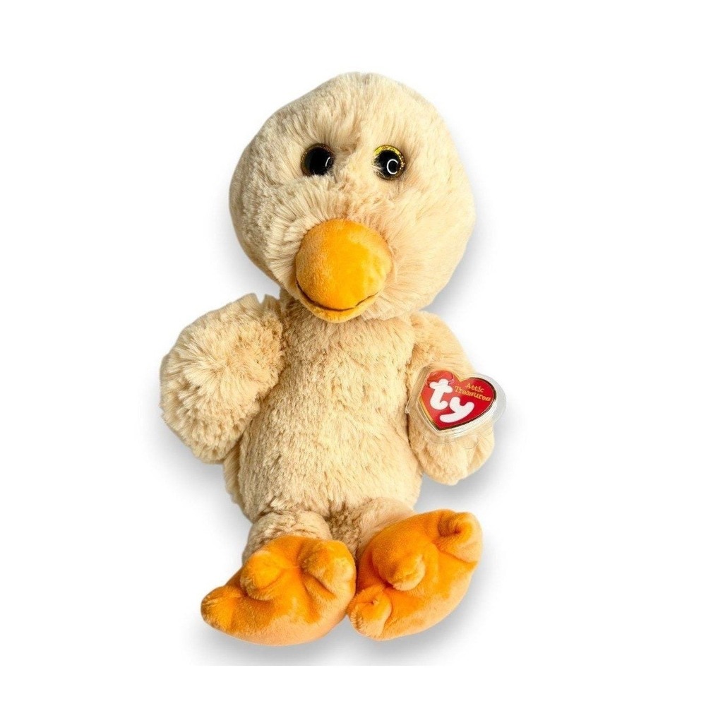 Debbie the Duck Ty Attic Treasures | Sunny Puddle Pal | Mint Heart Tag TY Beanie